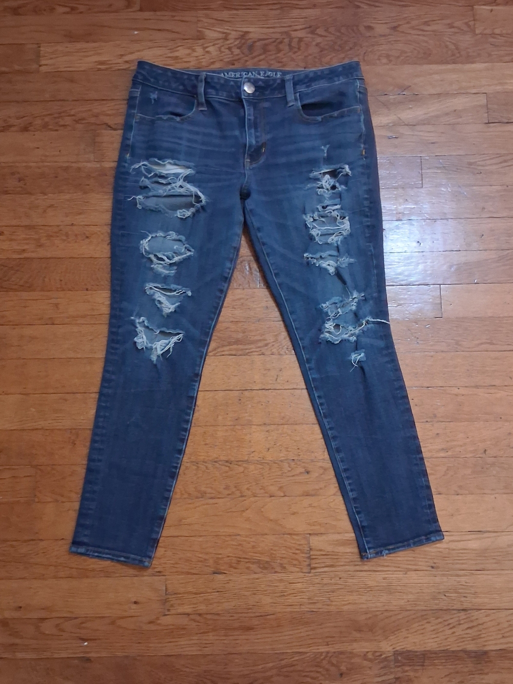 American Eagle Outfitters Dark Blue Stretch Jeans